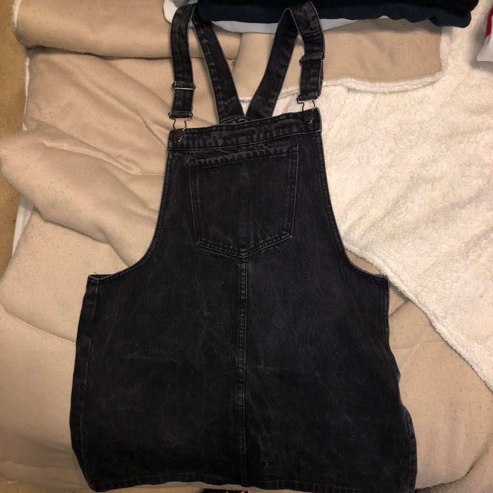 Denim overall dress